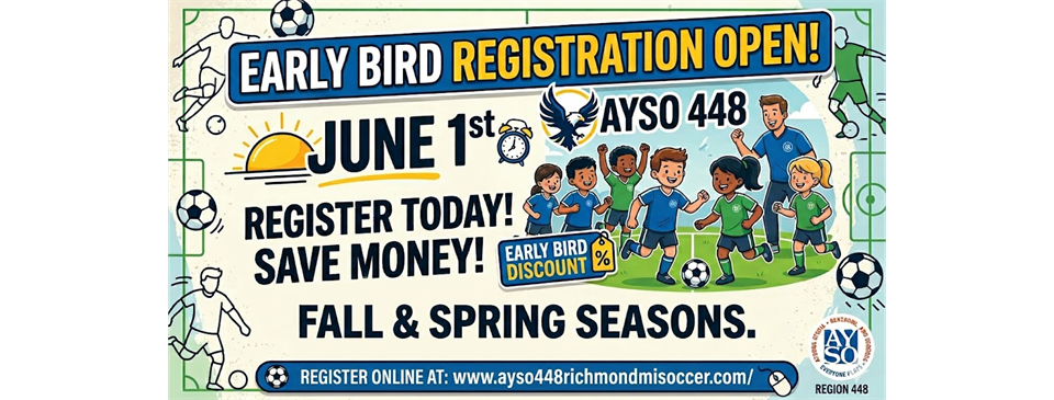 EARLY BIRD REGISTRATION